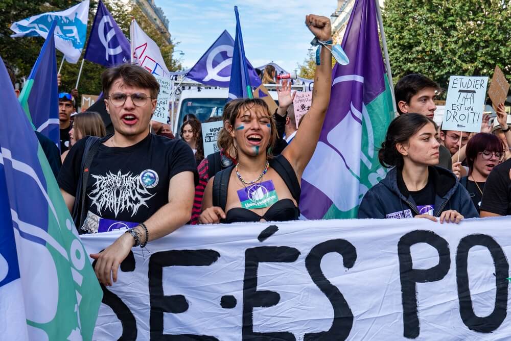 France Student Protest