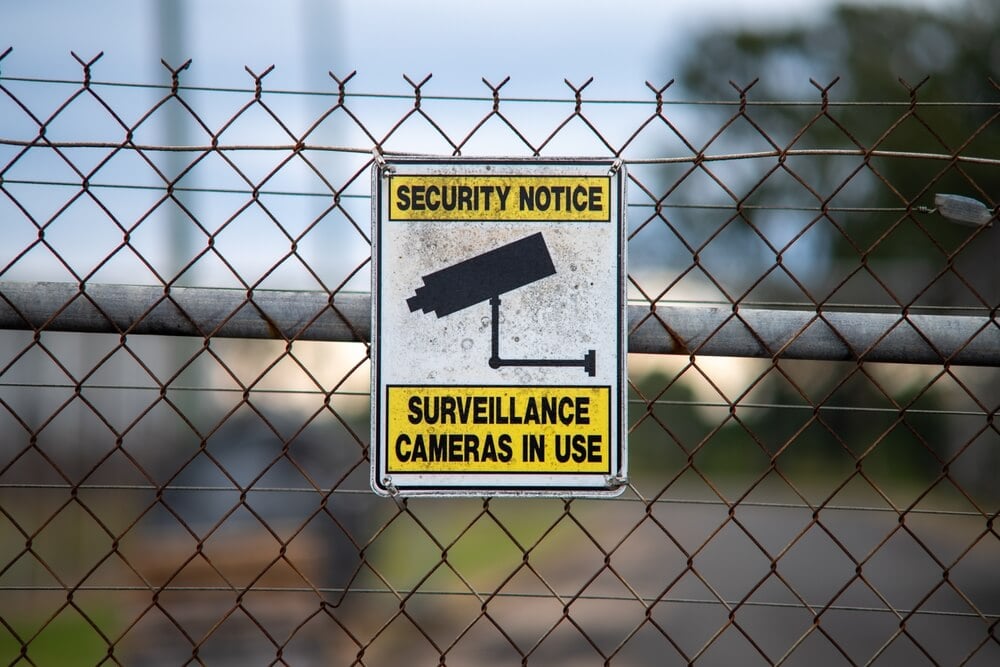Security Warning Sign